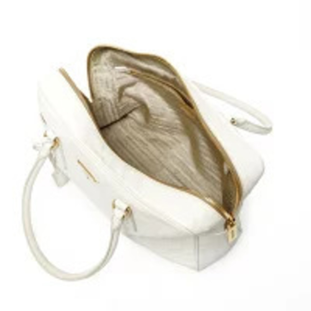 Prada Ostrich Handbag White - Picture 10 of 11
